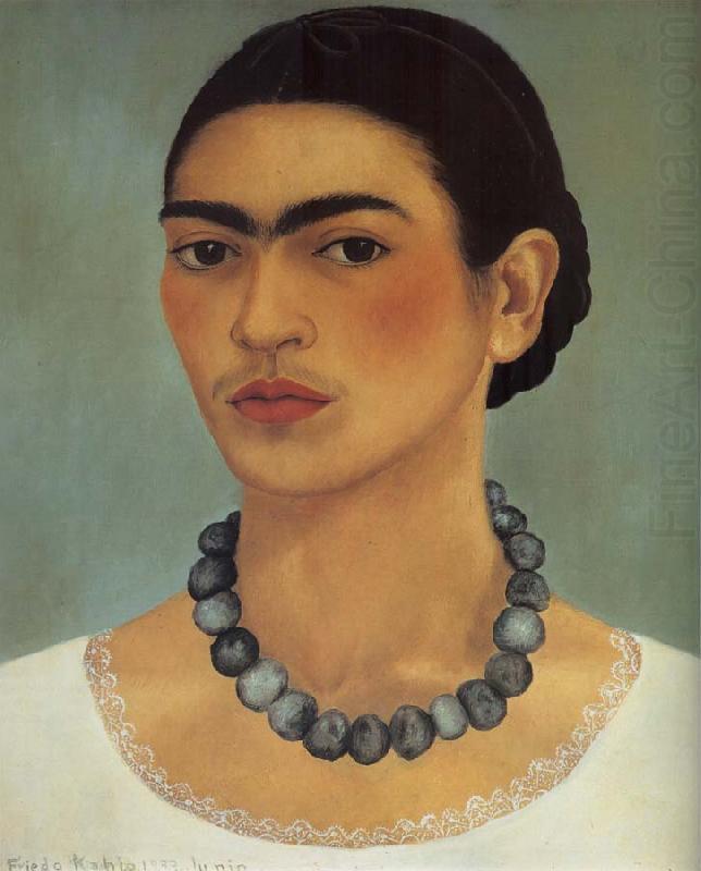 Frida Kahlo Self-Portrait with Necklace china oil painting image